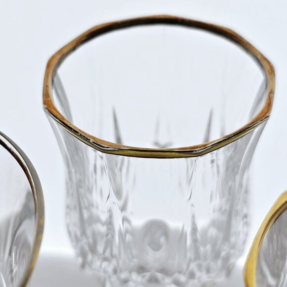 Mismatched Elegant Party Wine Glasses 4pc toasting glassware Longchamp Salzburg - Picture 9 of 12